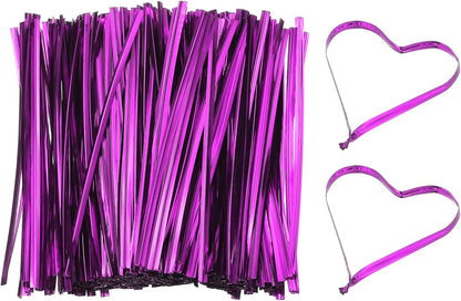 PATIKIL Bag Twist Ties 5 Inch, 800 Pcs Metallic Bread Ties for Treat Plastic Bags Gift Wrapping