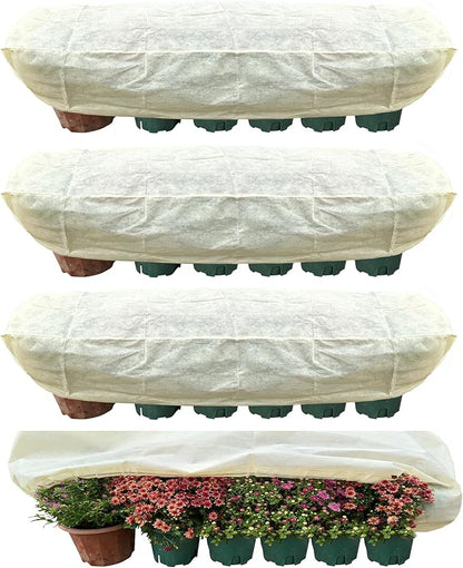 Plant Frost Cover, Rectangular Planter Plant Winter Frost Blanket, Plant Frost Tree Cover Bag with