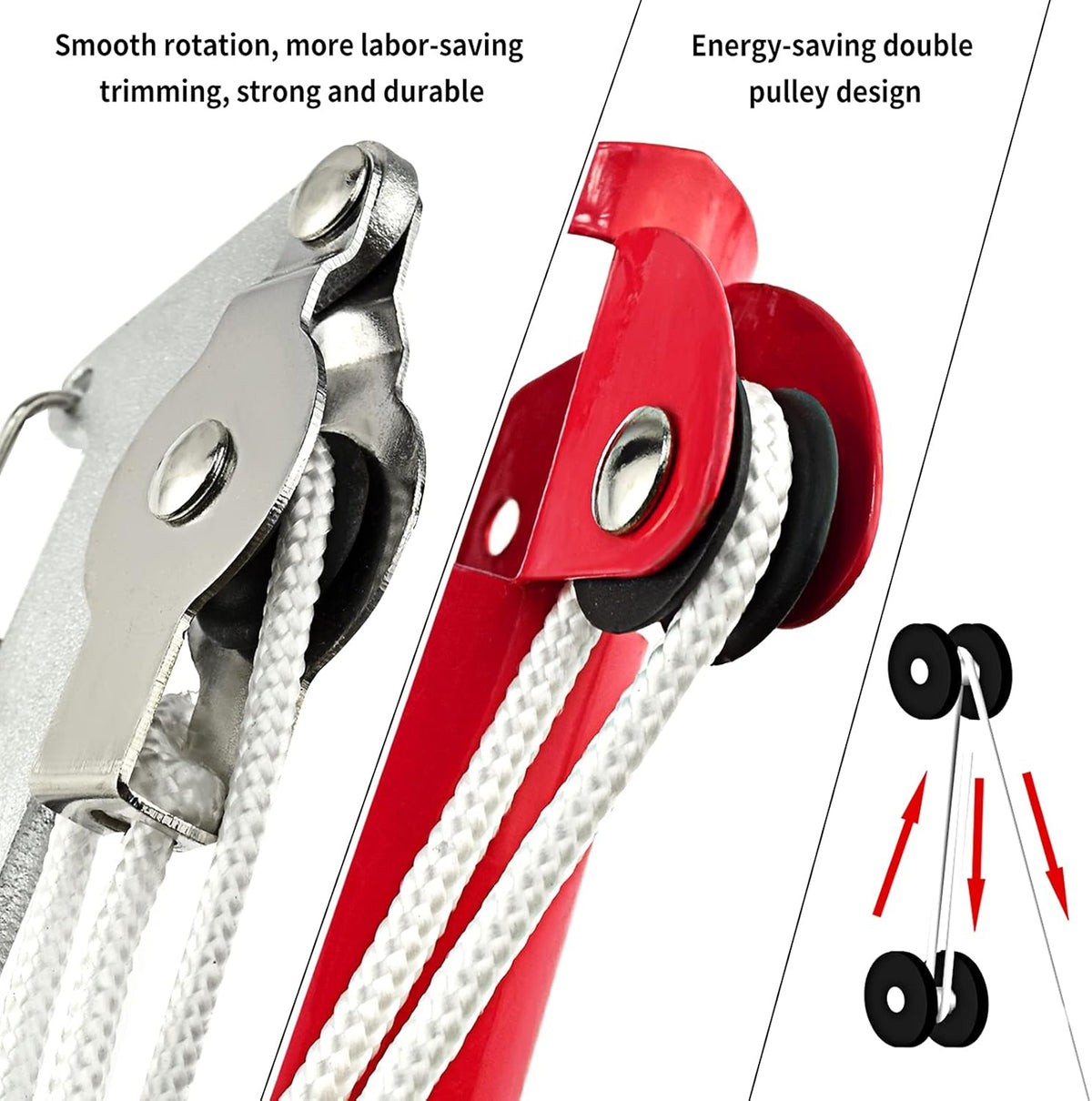 BAYTORY Extendable Tree Pruner Saw Head Without Pole, High-Altitude Branches Trimmer Pruning