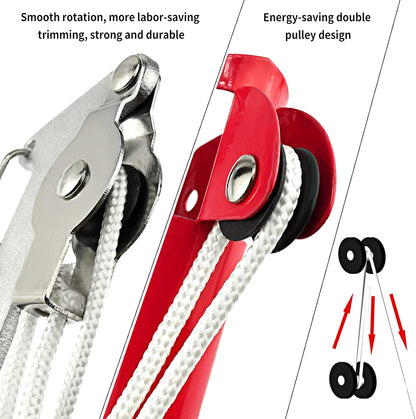 BAYTORY Extendable Tree Pruner Saw Head Without Pole, High-Altitude Branches Trimmer Pruning