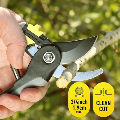 Colwelt Loppers Hedge Clippers Garden Shears 3Pcs, Compact Garden Loppers Shear Set with