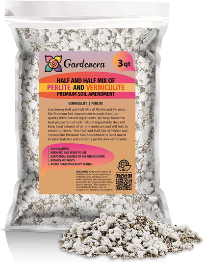 Experience Superior Plant Growth with Gardenera Half and Half Mix of Perlite and Vermiculite