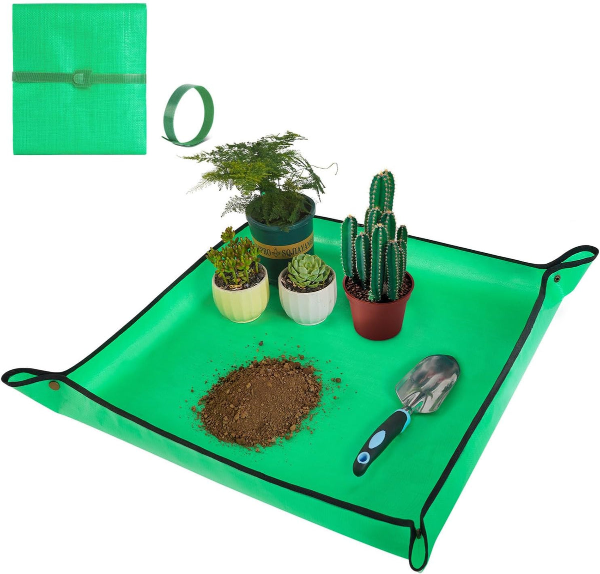 Repotting Mat for Indoor Plant Transplanting and Mess Control 27"x 27" Thickened Waterproof Potting