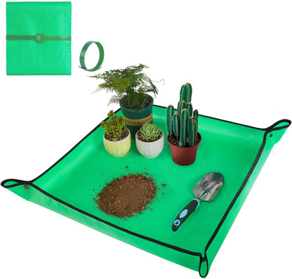 Repotting Mat for Indoor Plant Transplanting and Mess Control 27"x 27" Thickened Waterproof Potting