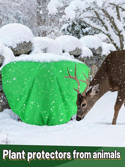 ANPHSIN 12 Pcs Plant Covers Freeze Protection - 19.6in x 39.3in Winter Shrub Plant Protection Bags