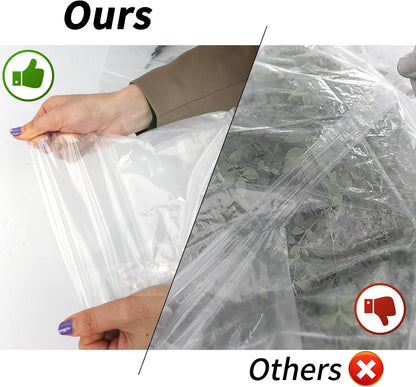 24x50 FT Clear Greenhouse Film Plastic Sheeting, Greenhouse Polyethylene Plastic Film 6 mil