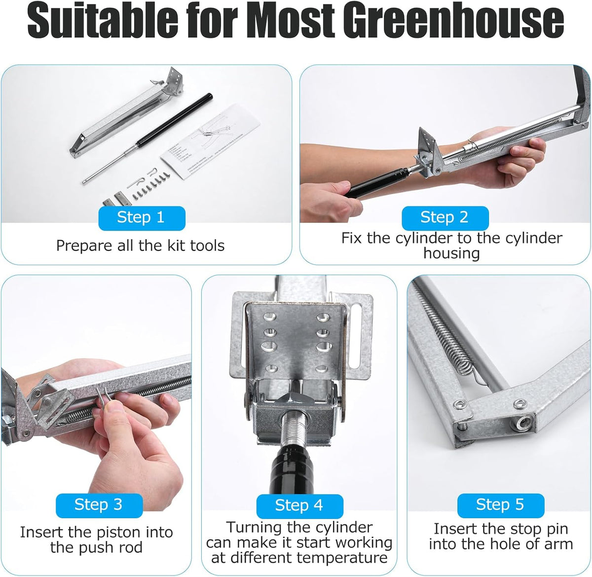 CHANGE MOORE Auto Vent Opener Automatic Greenhouse Window Opener Roof Vent Opener Auto Vent Kit