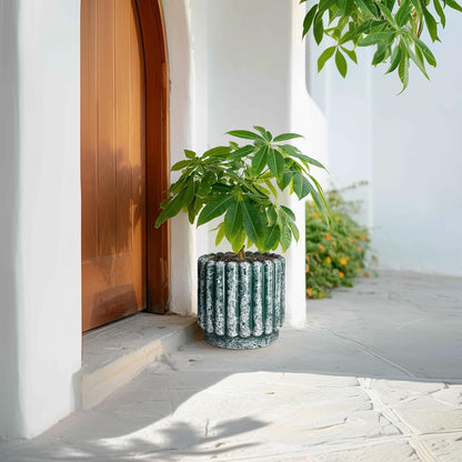 Ceramic Pots for Plants - 9.6 Inch Plant Pot Indoor with Drainage Hole, Large Ceramic Planters for