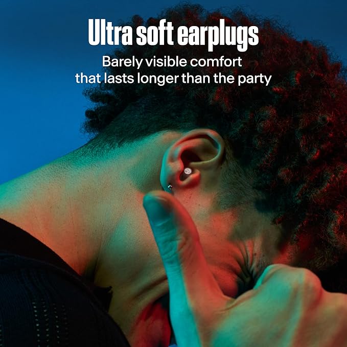 Alpine PartyPlug Pro Concert Ear Plugs, High Fidelity Professional Earplugs, 21dB Noise Reduction