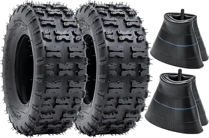 2 PCS13x5.00-6 Tires and 13X5.0-6(5.0/4.0-6) Inner Tubes for 4 Wheelers ATV,Quad Lawn, Mower