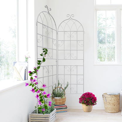 Metal Garden Trellis Rustproof Trellis for Climbing Plants Outdoor Flower Support Butterfly Deco