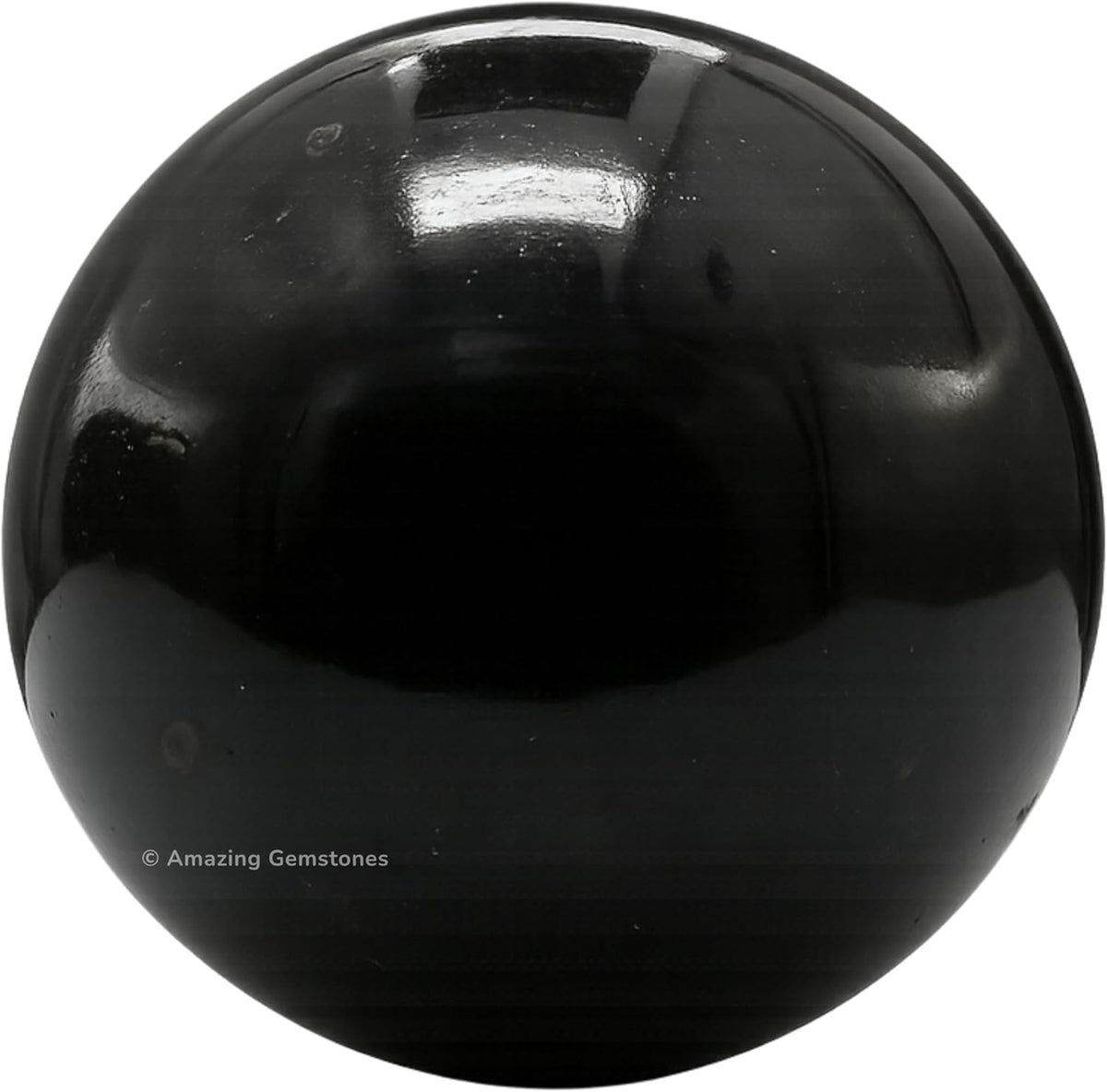 Amazing Gemstone Black Tourmaline Crystal Ball with Stand - 2" Inches Crystal Sphere Meditation