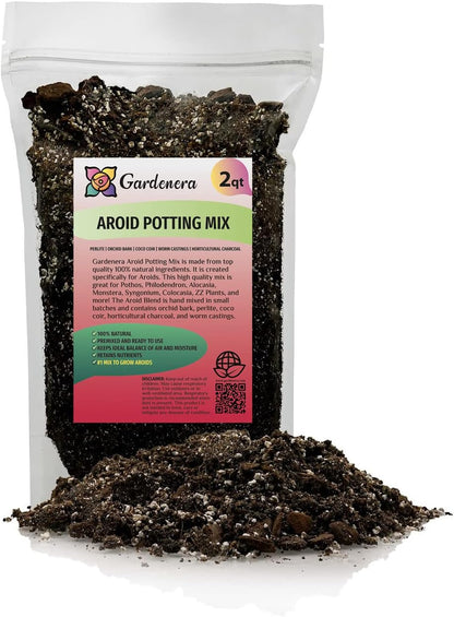 Premium Aroid Potting Mix - Soil Free Blend for Aroids - Growing Medium for House Plants by