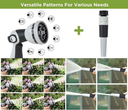 Tuyeho Retractable Garden Hose Reel 90 FT, Wall Mount Heavy Duty Water Hose Reels with Automatic