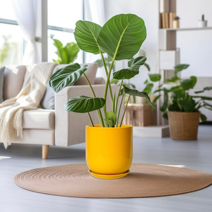 12 Inch Pots for Plants - Ceramic Planter for Outdoor Plants Large Plant Pot Indoor with Drainage