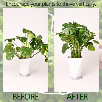 5PCS Monstera Plant Stem Support White 9 * 7.6in - Durable Stake Holder for Indoor Climbing Plants