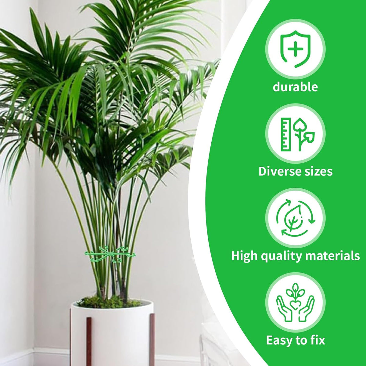 16pcs Climbing Houseplant Stem Supports,Plant Stems Supports for Indoor Plants with 4