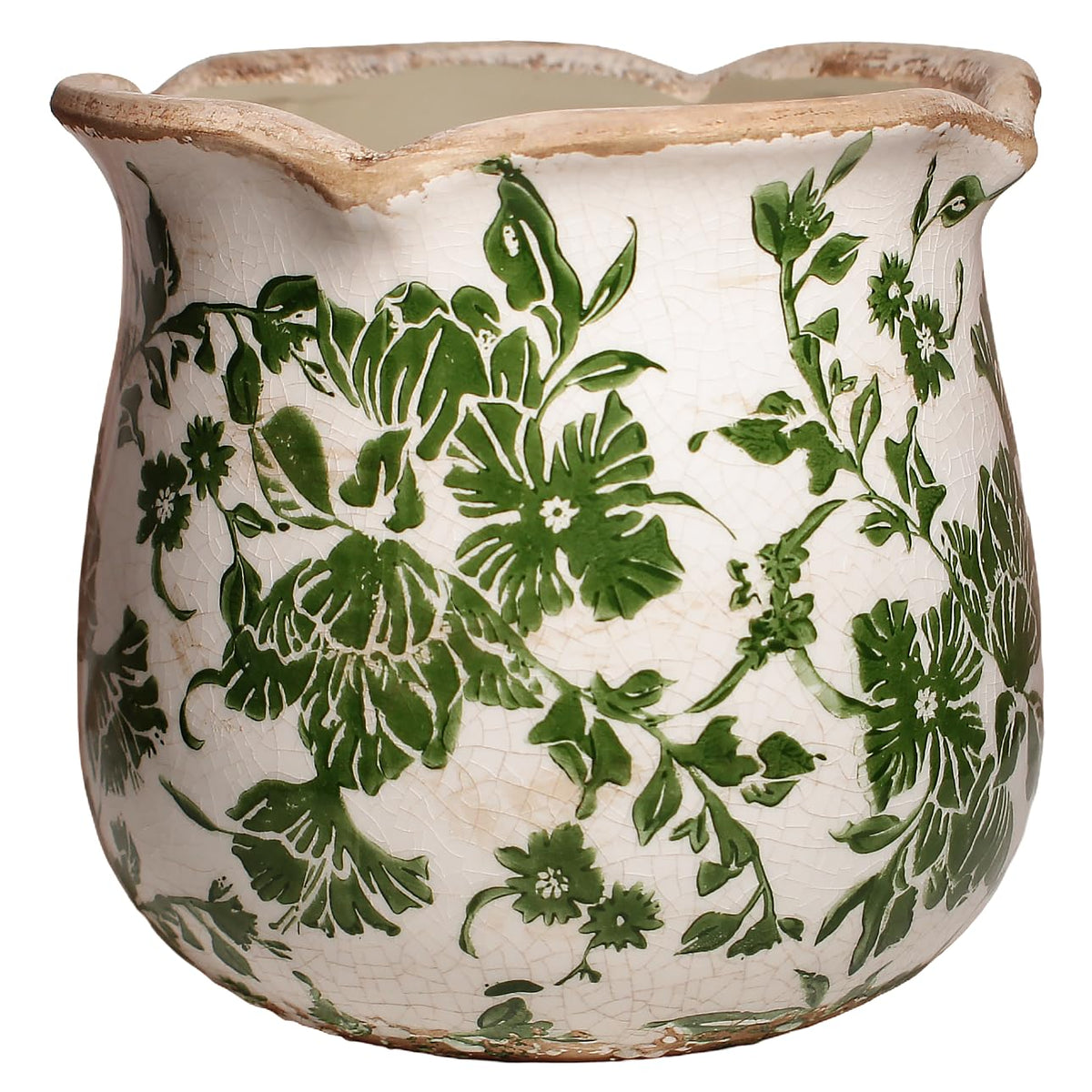Xiaan Jiaju Tuscan Ceramic Plant Pots, Vintage Planter & Vase with Drainage