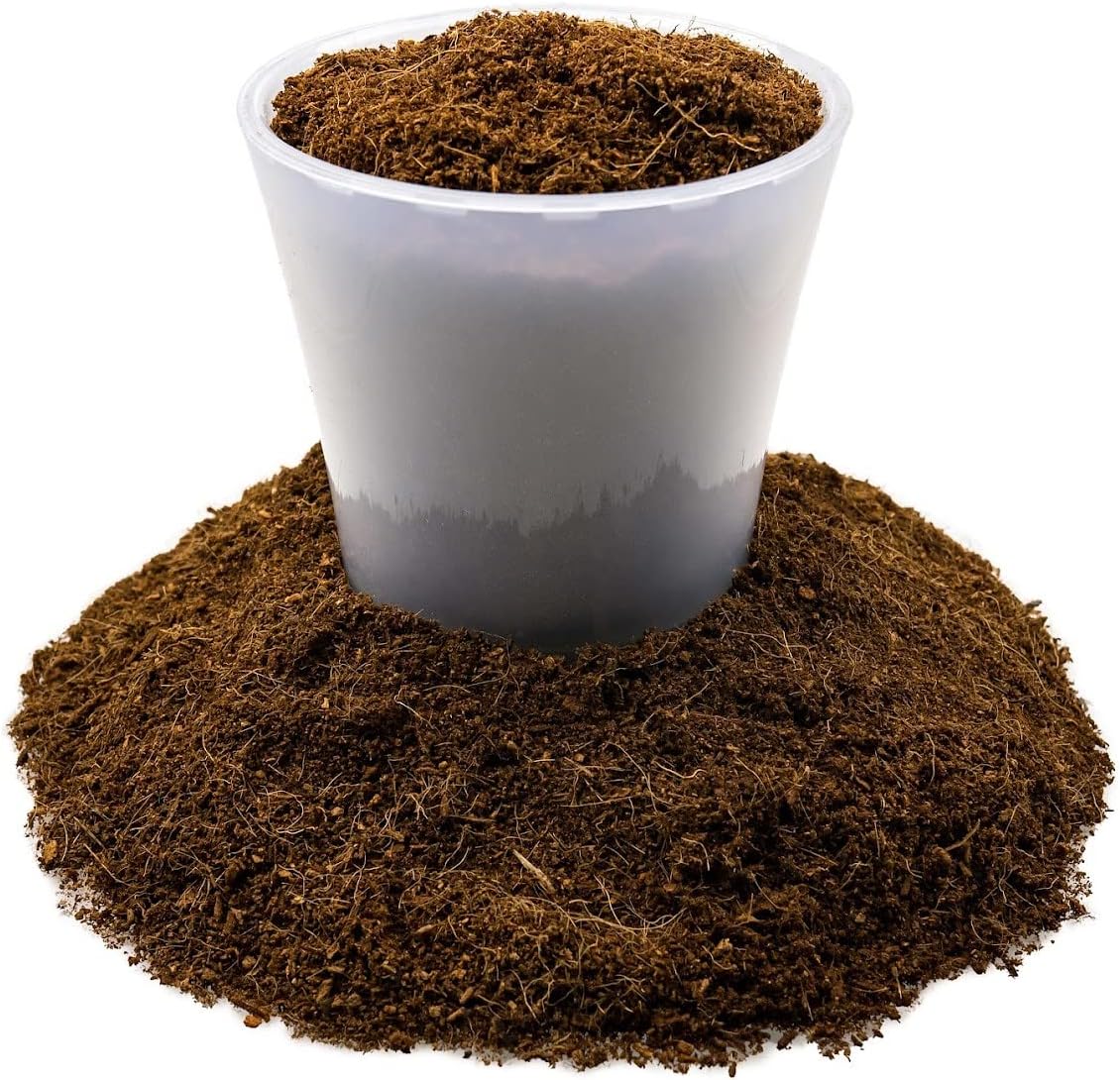 Premium Organic Coconut Coir Mix for Home Gardening - All Natural Soil Amendment - PH Balanced and