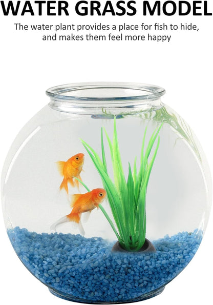 20pcs Fish Tank Decorations Set Aquarium Plants, Colorful Artificial Decor - Mini Plastic Water