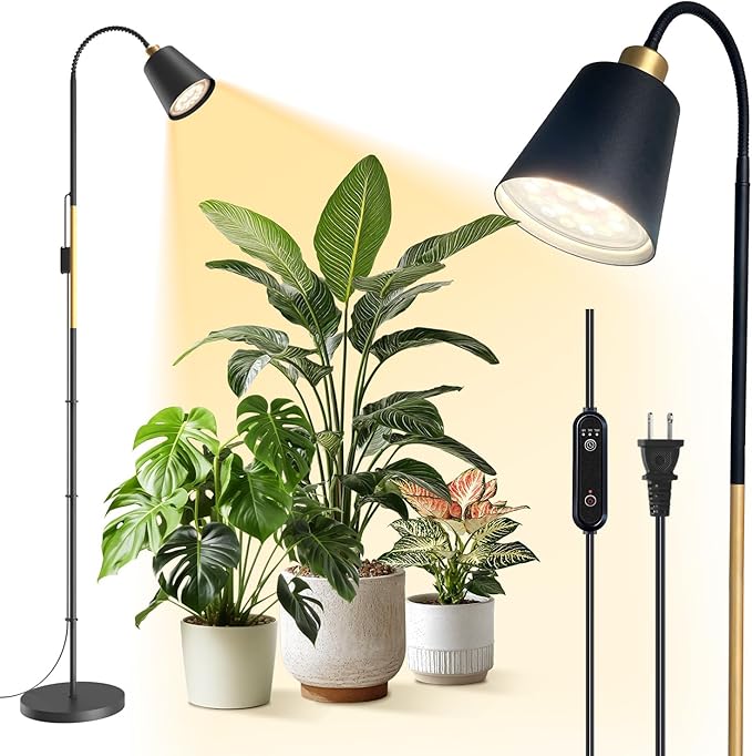 Bstrip Floor Grow Light for Indoor Plants, 65" Tall Standing Grow Light, 18W Non-Dimmable LED Plant