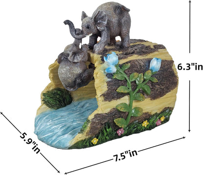 coolboy Elephant Decor Statue Gutter Downspout Extension Decorative,Garden Animal Statue Outdoor