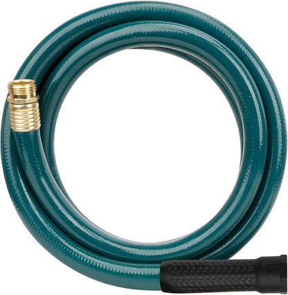 Worth Short Lead-in Green Garden Hose 5/8 in. x 12 ft. -Kink Free, No Leaking, Male/Female Fittings