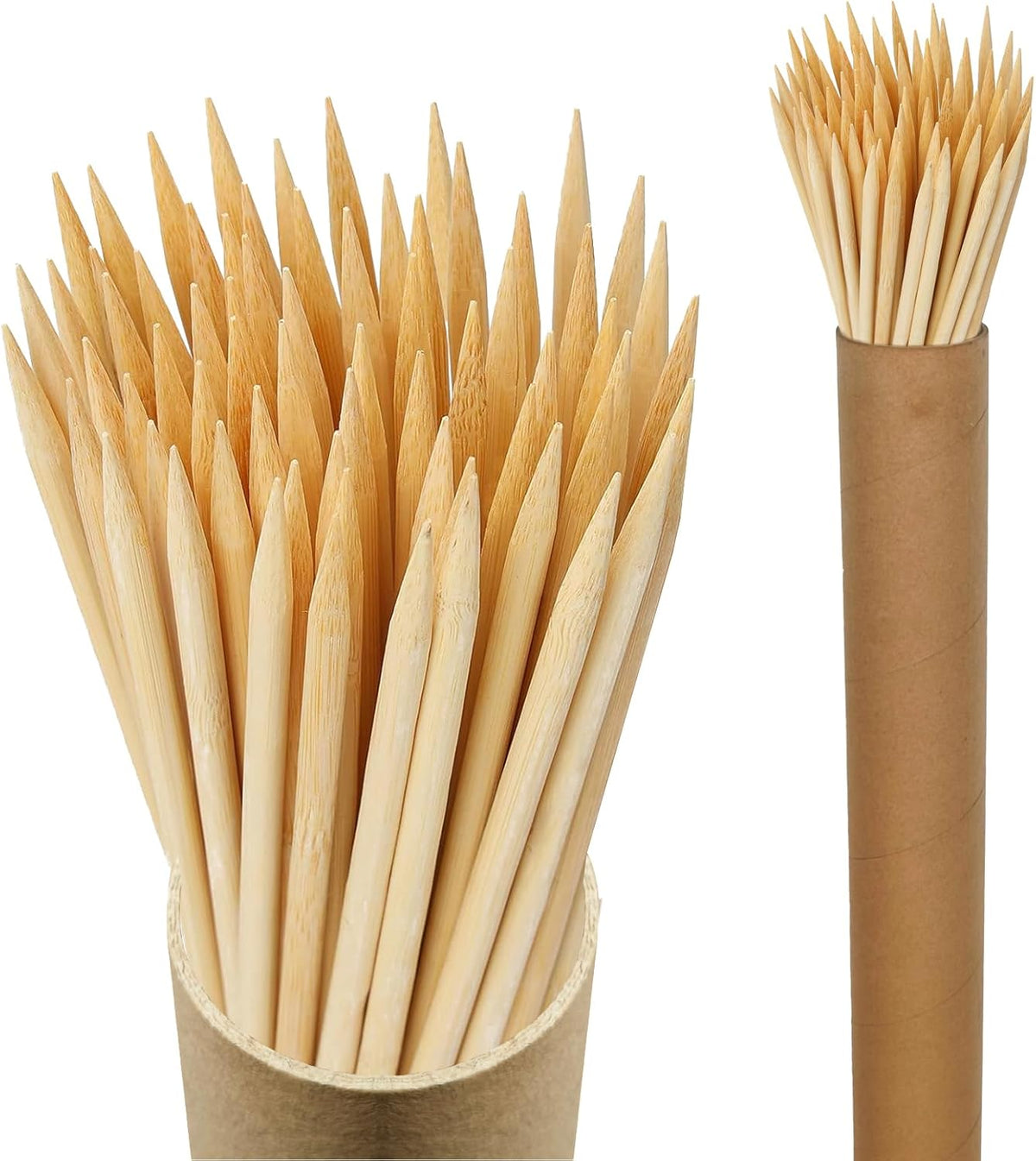 100 PCS 2FT (24 Inch) Bamboo Plant Stakes – Natural Bamboo Sticks for Indoor & Outdoor Plants