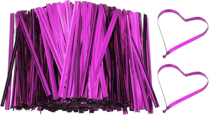 PATIKIL Bag Twist Ties 3 Inch, 800 Pcs Metallic Bread Ties for Treat Plastic Bags Gift Wrapping
