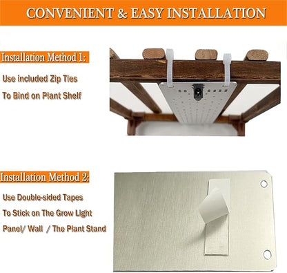 Grow Light,40W Ultra-Thin Panel Grow Lights for Indoor Plants ,316LEDs Full Spectrum Grow Lights