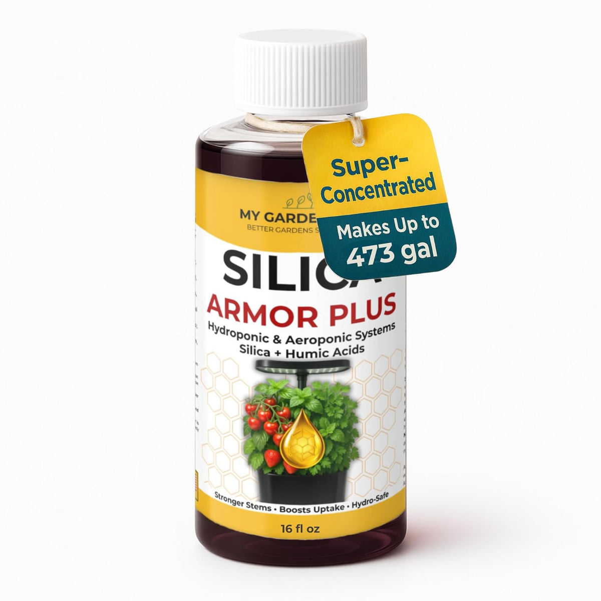 Silica for Plants with Humic Acid, Hydroponic & Aeroponic Fertilizer 0-0-4 – Stronger Stems, Boosts