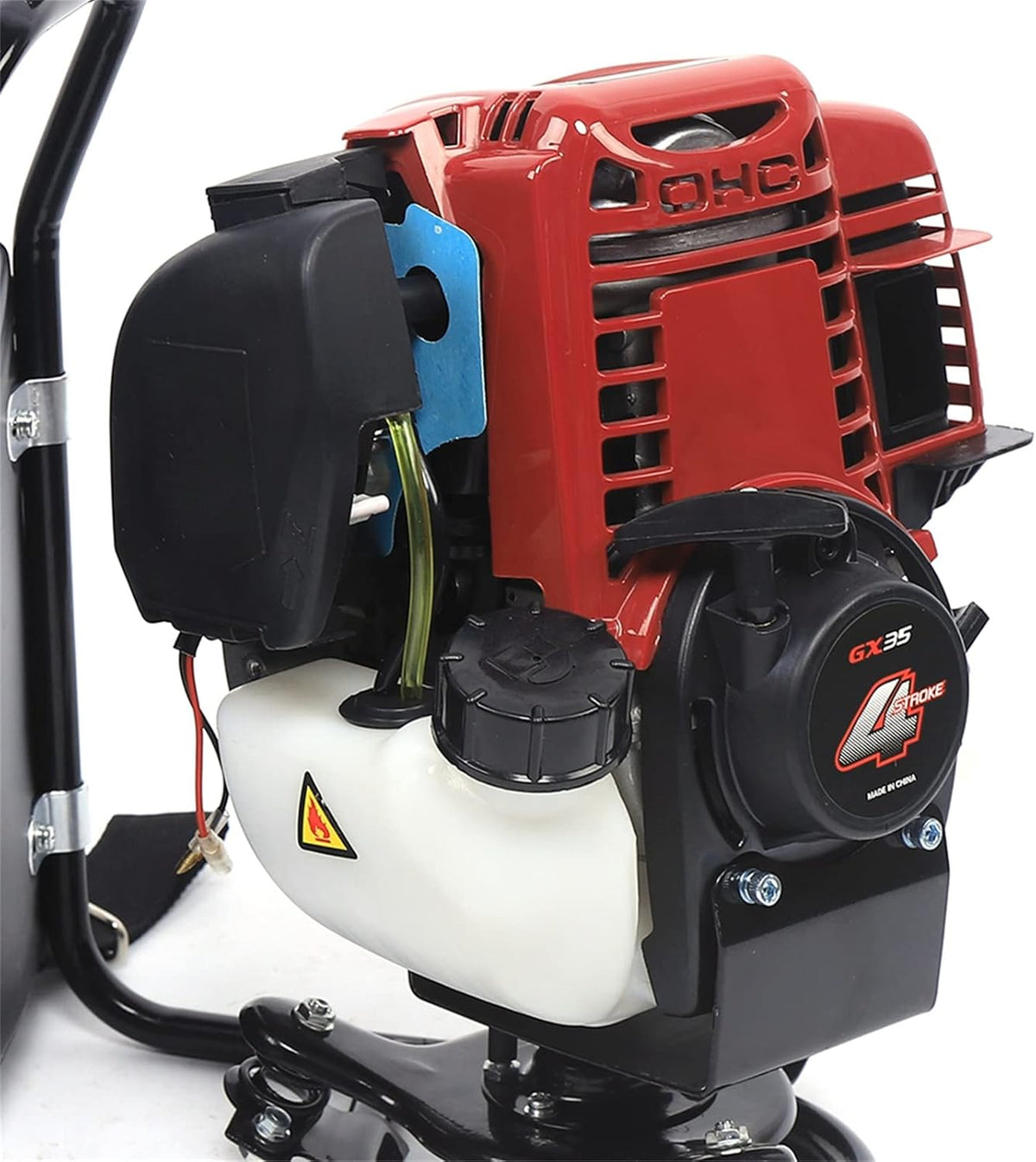 4-Stroke Backpack Lawn Mower Cultivator Tiller Petrol Trimmer for Garden & Lawn, Digging, Weed