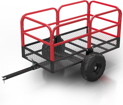 GAOMON Heavy Duty Utility Cart Cargo Trailer, 1700 Lbs 15 Cubic Feet, Yard Utility Trailer with
