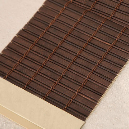 LETAU Cordless Wood Window Roller Shades, Bamboo Light Filtering Window Blinds for Indoor Home