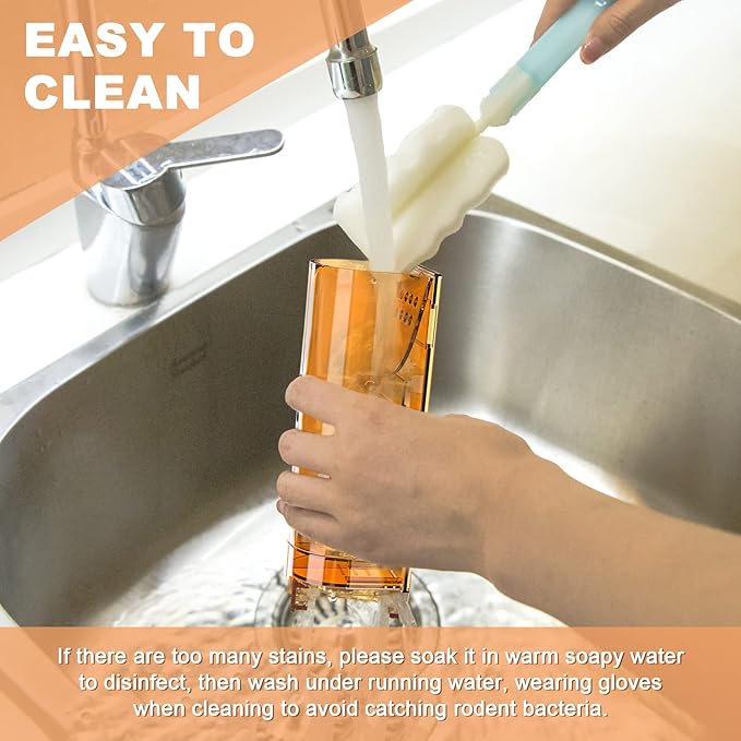 6 Pack Live Mouse Traps No Kill, Humane Mouse Traps Indoor for Home, Reusable Mice Trap Catcher for
