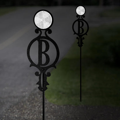 Touch of Class Pathways Reflective Driveway Marker Stake Set of Two for Outdoor Use | Custom