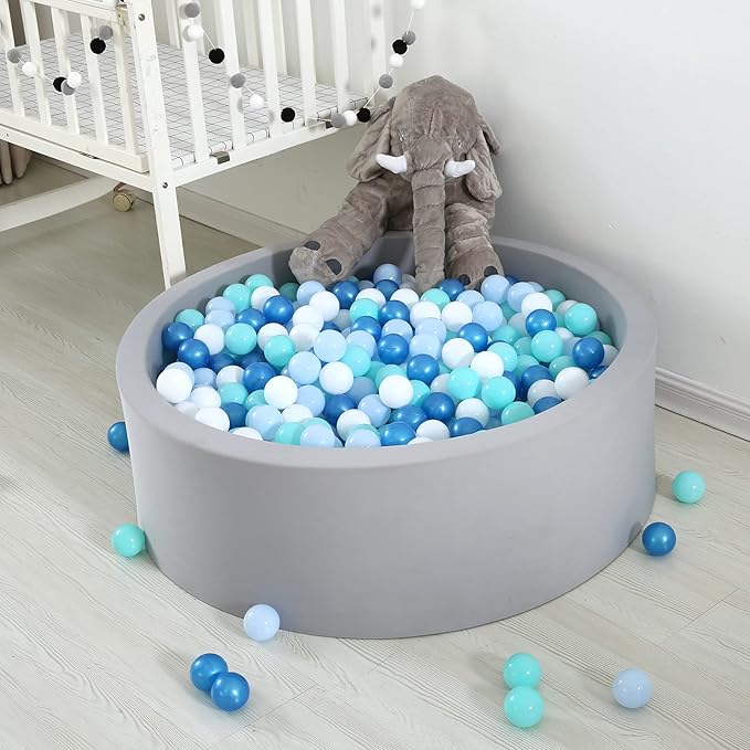 TRENDPLAY Plastic Balls for Ball Pits 2.2 Inch, Pack of 50 100 200 500 Hollow Balls, Perfect for