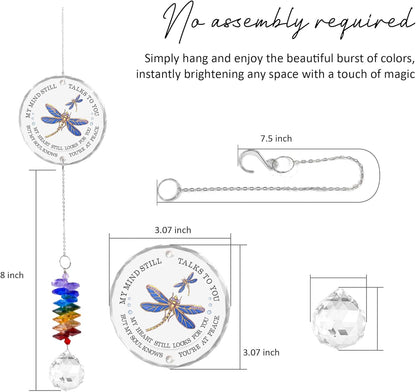 Memorial Suncatcher - Sympathy Gift for Loss of Loved One - Crystal Rainbow Maker - Bereavement