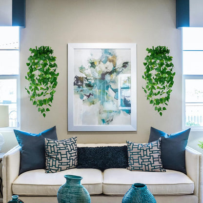Fake Hanging Plants for Room Decor, Artificial Ivy vines Greenery Leaves Garlands for Home