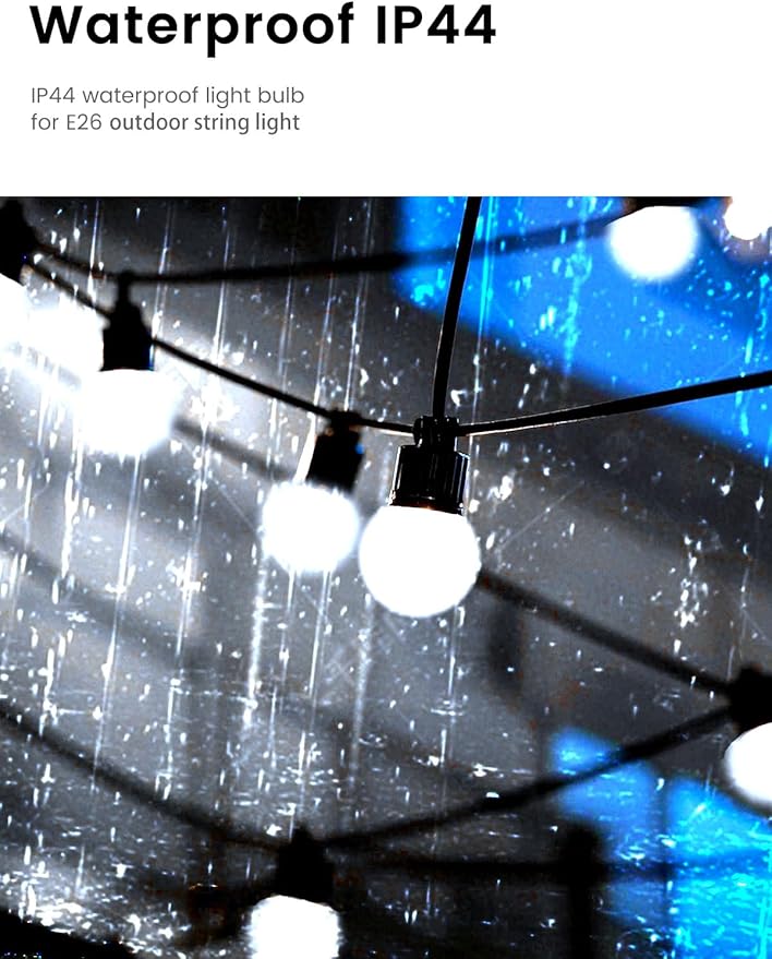 LED Light Bulb, 95Ra Daywhite Refrigerator Light Bulb G45 40W Equivalent, 5W 6000K E26 Waterproof