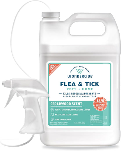 Wondercide - Flea, Tick & Mosquito Spray for Dogs, Cats, and Home - Flea and Tick Killer, Control