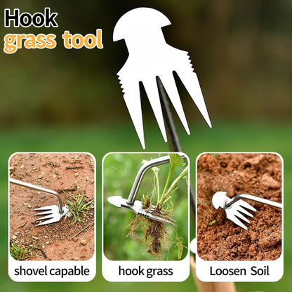 2025 Weed Puller Tool, 3 Pack New Garden Stainless Steel Weeder Tool Hand Weeder Tool,Multi-Purpose