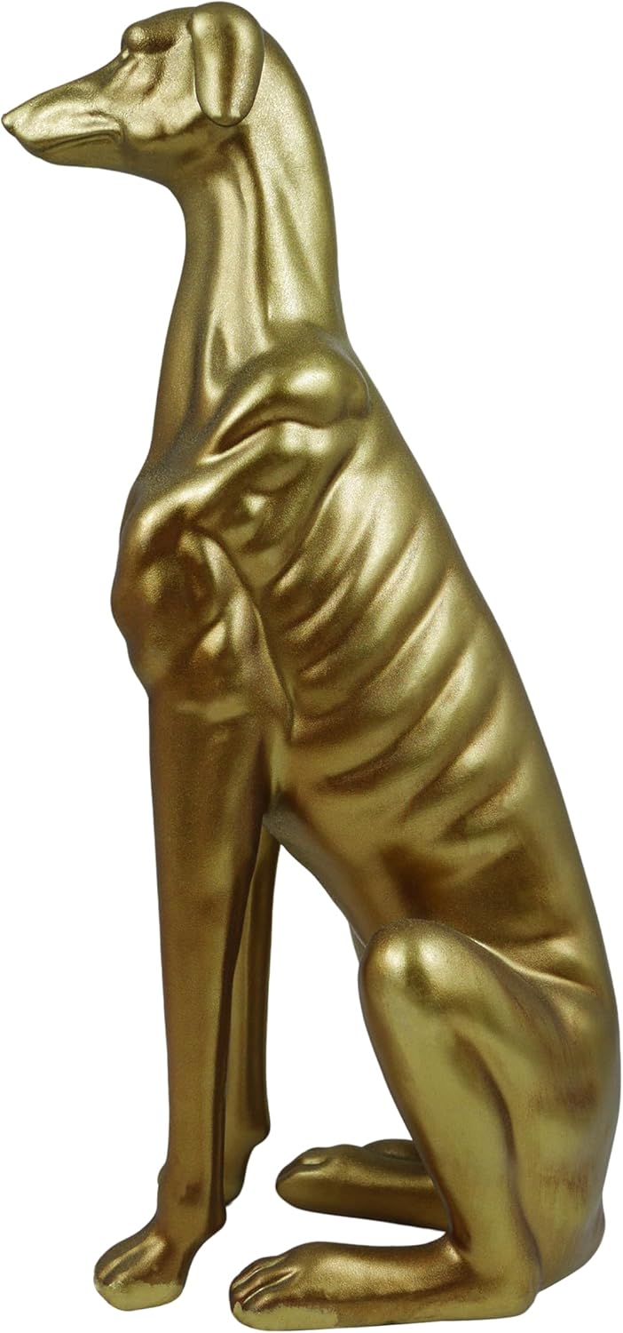 Exquisite Greyhound Sculpture, Unique Resin Dog Statue for Home Decor, Coffee Table, Entryway