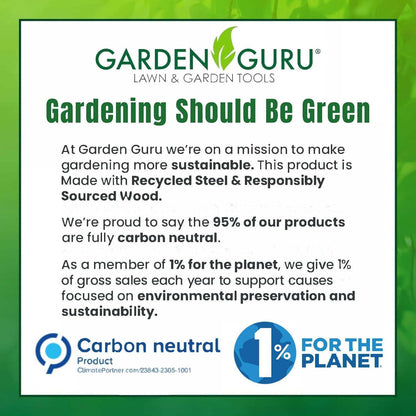 Garden Guru Eco Bulb Planter - 100% Recycled Stainless Steel - Rust Resistant - FSC Certified Wood