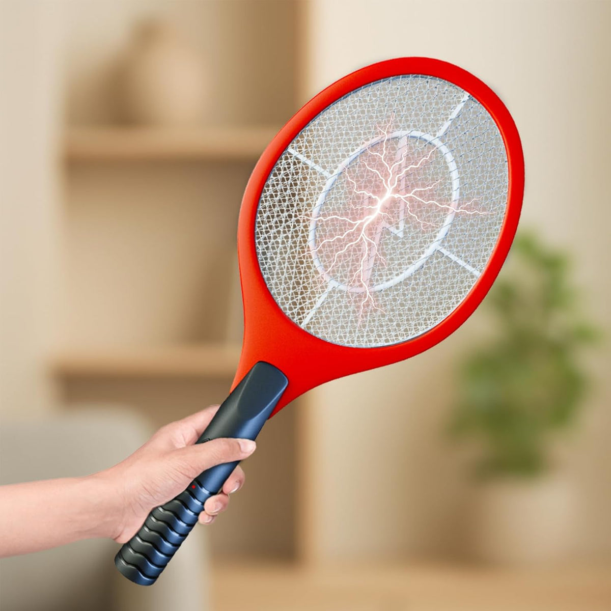 Upgraded Bug Zapper Racket 2025- Big Electric Fly Swatter & Mosquito Zapper for Indoor/Outdoor