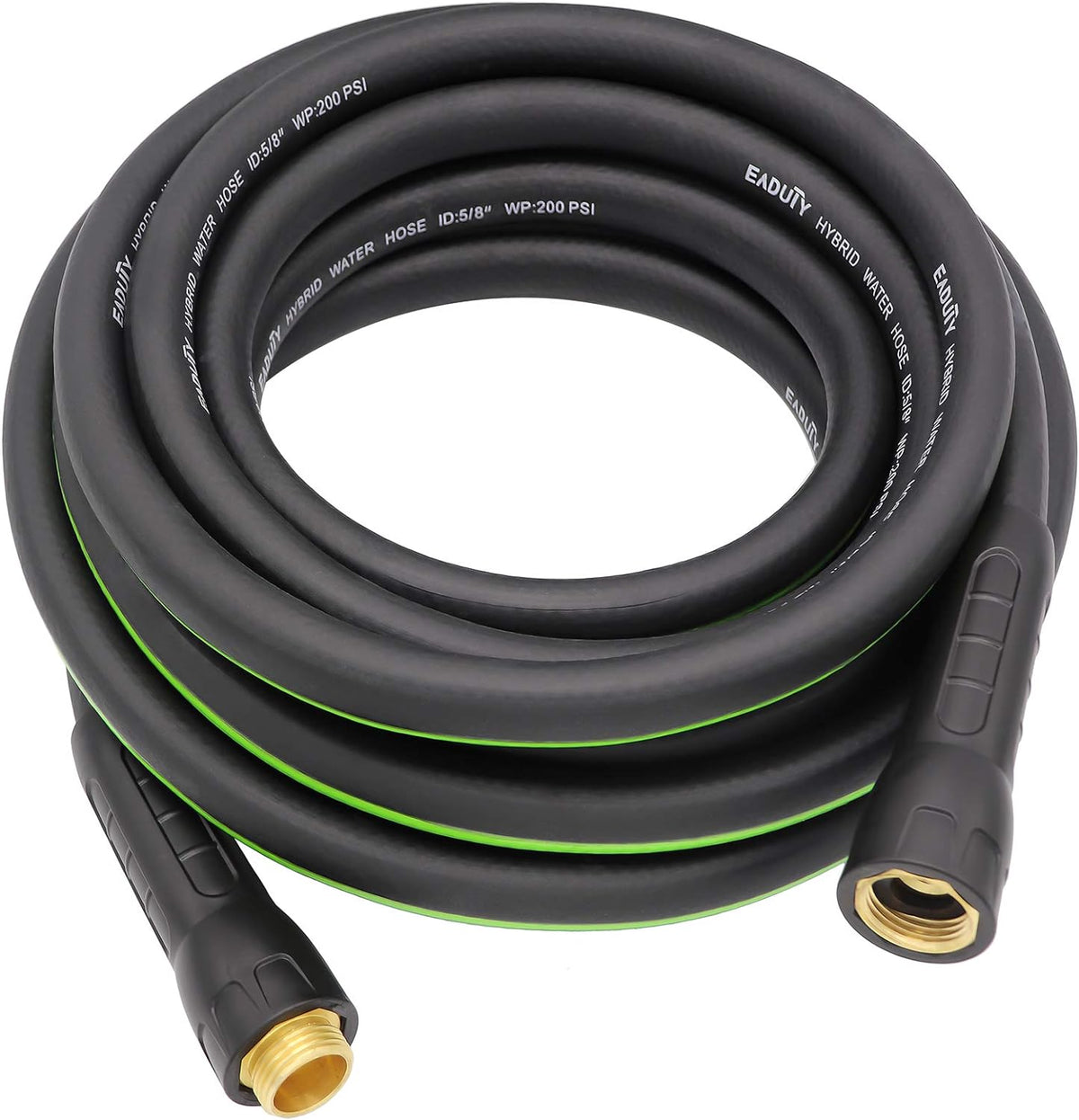 Hybrid Garden Hose 5/8 IN. x 25 FT, Heavy Duty, Lightweight, Flexible with Rotatable Grip Handle