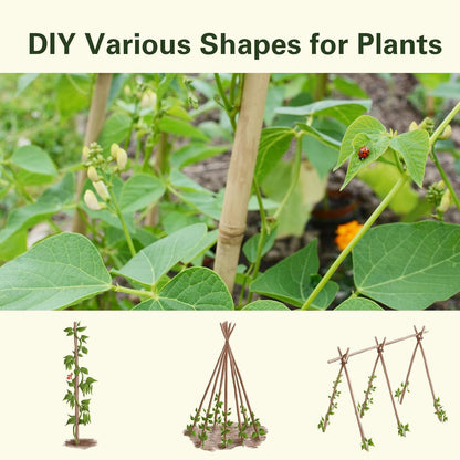 Bamboo Stakes 3 FT 30pcs, 36 inch Garden Stakes Multi-Purpose, Bamboo Plant Support Stakes for