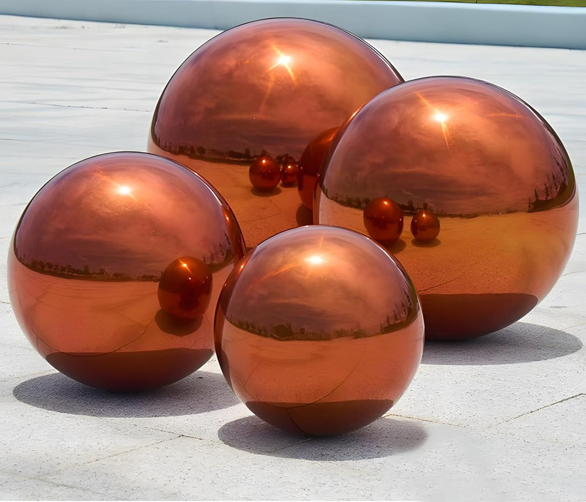 Stainless Steel Gazing Globe Mirror Ball, Decorative Gazing Balls for Garden, Reflective Smooth