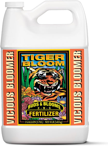 FoxFarm Tiger Bloom Liquid Fertilizer Concentrate - Fast Acting Formula for Vicious Growth with