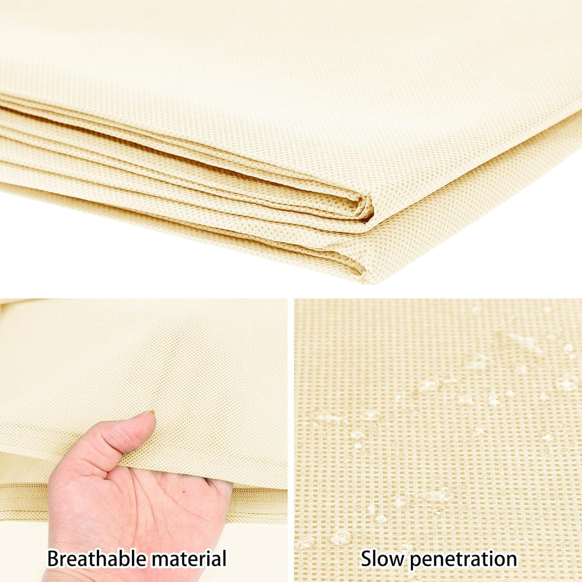 Homimp Plant Covers Freeze Protection, 4 Pack Frost Covers with Zipper Drawstring (23.6" x 31.5")